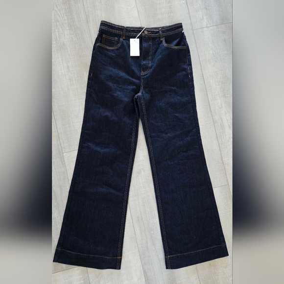 Ulla Johnson | Theo Jeans in raw denim, size 6 - Picture 1 of 7